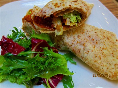 Fish marsala crepe