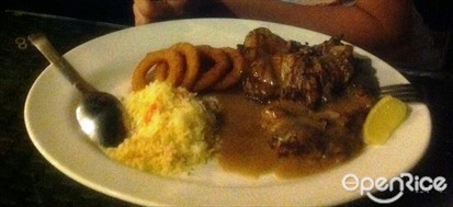 Black pepper grilled chicken chop