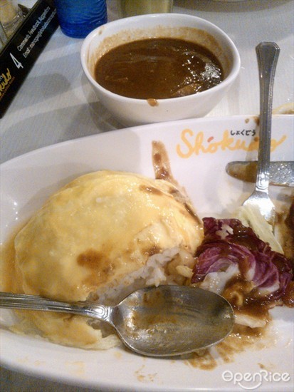 Omelette with Rice and Curry