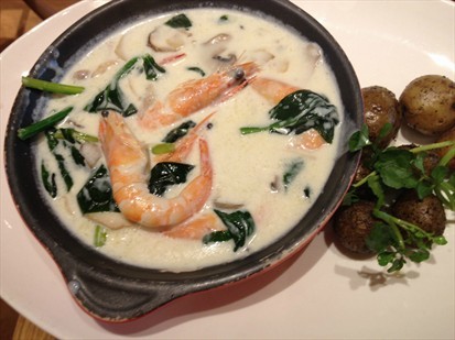 Prawn and mushroom Hotplate