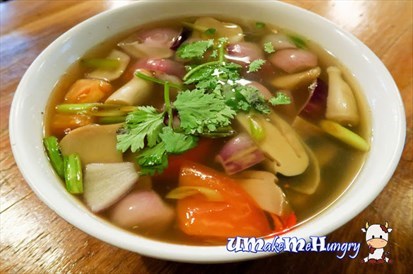 Clear Tom Yum Soup - $7