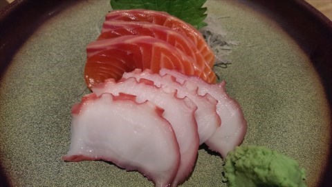 Salmon & Tako Sashimi