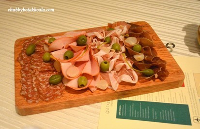 Assorted salami and parma hams (from Ferrara region)